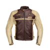 W-Tec Bőr motoros kabát W-TEC Retro 6XL fekete-barna-bézs
