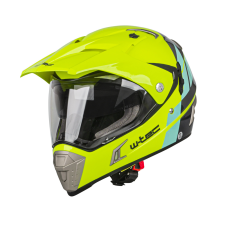 W-Tec Bukósisak W-TEC Dualsport Fluo Sárga-Kék XL(61-62) bukósisak