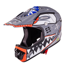 W-Tec Downhill sisak W-TEC FS-605 Skull Smile M(57-58) kerékpáros sisak