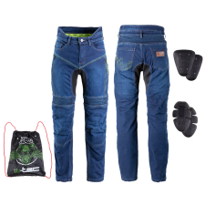 W-Tec Férfi motoros farmer W-TEC Biterillo 6XL kék motoros nadrág