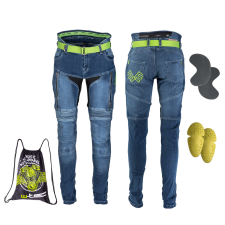 W-Tec Férfi motoros farmer W-TEC Grandus kék 34 motoros nadrág