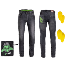 W-Tec Férfi motoros farmer W-TEC Leonard fekete S motoros nadrág