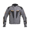 W-Tec Férfi motoros kabát W-TEC Brandon fekete-szürke-narancssárga 4XL