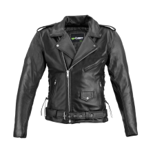 W-Tec Motoros bőrdzseki W-TEC Perfectis fekete 6XL motoros kabát