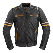 W-Tec Motoros bőrkabát W-TEC Traction fekete 5XL motoros kabát