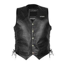 W-Tec Motoros bőrmellény W-TEC Rockridge fekete XL motocross mez