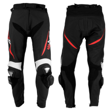 W-Tec Motoros bőrnadrág W-TEC Vector fekete-piros XL motoros nadrág