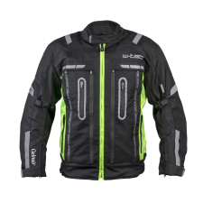 W-Tec Motoros kabát W-TEC Gelnair fekete-zöld XL motoros kabát