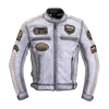 W-Tec Motoros kabát W-TEC Patriot fehér 6XL