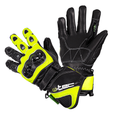 W-Tec Motoros kesztyű W-TEC Supreme EVO fekete-zöld L motoros kesztyű
