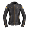 W-Tec Női motoros bőrkabát W-TEC Stripe Lady fekete XS