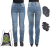 W-Tec Női motoros farmer W-TEC Lustipa kék XXL