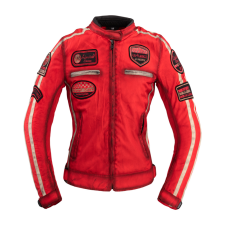 W-Tec Női motoros kabát W-TEC Virginia piros S motoros kabát