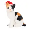 W-web Katsumi - cica mikulás sapkában - 26cm