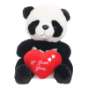 W-web Panda maci szívvel - plüss panda - 25cm