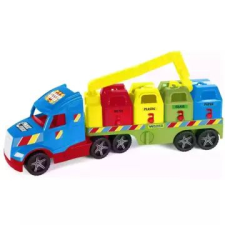 Wader : magic truck basic szelektív kukásautó - 79 cm autópálya és játékautó