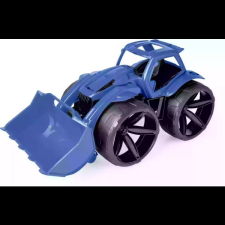 Wader : Maximus rakodó lapáttal - Kék, 68 cm autópálya és játékautó