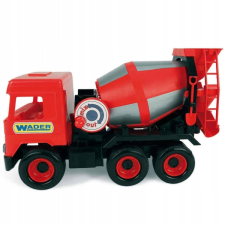 Wader : Middle Truck betonkeverő, 38 cm - piros autópálya és játékautó
