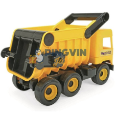 Wader Middle Truck: Billentős dömper 43cm sárga autópálya és játékautó