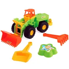  Wader rakodógép homokozó szettel - 36 cm homokozójáték