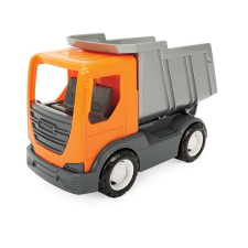 Wader : Tech Truck dömper - Narancssárga/szürke autópálya és játékautó