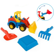 Wader Tech Truck Rakodógép homokozó szettel 27 cm – Wader homokozójáték