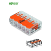 WAGO 221-415 25 db/csomag COMPACT csatos vezetékösszekötő