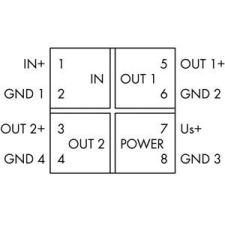 WAGO HUNGÁRIA Kft. WAGO LEVÁLASZTÓ ERŐSÍTŐ 24V DC villanyszerelés