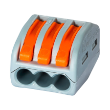  Wago karos kapocs   0,08 mm - 4 mm 3 pólusú 5 darab villanyszerelés