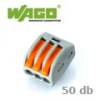 WAGO Wago karos (kapcsos) vezeték összekötő, 3-as (50 db)