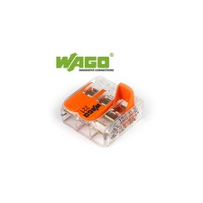 WAGO Wago új karos (csatos) vezeték összekötő, 3 vezeték nyílásos világítási kellék