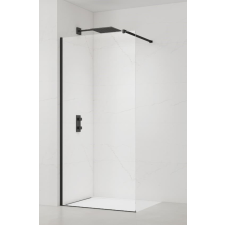  Walk-in zuhanyparaván 105 cm SAT fekete SATBWI105PRC kád, zuhanykabin