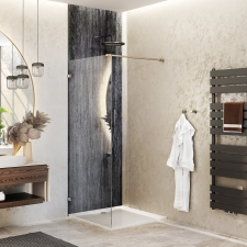 Walk-in zuhanyparaván 80 cm Roth MELINA line MI TWF 080200 VPE kád, zuhanykabin