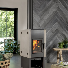 WallArt hamuszürke színű újrahasznosított tölgyfa hatású lap építőanyag