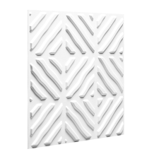 Wallart Noah - Csíkozott négyzetek modern 3D környezetbarát falpanel, festhető 50x50 cm tapéta, díszléc és más dekoráció
