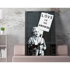 Wallity Banksy dekoratív vászonfestmény, 70x100 cm, keretezett dekoráció