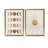  Wallity Decorative Framed MDF Painting (2 Pieces) Brown Mink White 2P3853NISCT-013