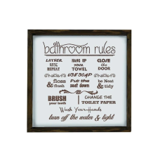  Wallity Decorative Framed MDF Painting Brown White KZM006 grafika, keretezett kép