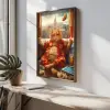  Wallity Decorative Framed MDF Painting Multicolor HUM071