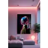  Wallity Decorative Tempered Glass Painting Multicolor Hhlneon0019 - 70 x 100