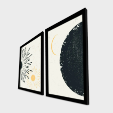  Wallity Dekoratív Keretezett MDF Festmény (2 Darabos) Többszínű 2p3752softct-014 grafika, keretezett kép