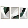  Wallity Dekoratív keretezett MDF festmény (3 darab) Többszínű Huhu229 - 50 x 70