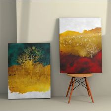  Wallity Dekoratív Vászonfestmény (2 darab) Többszínű 2KNV4281 - 50 x 70 grafika, keretezett kép