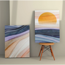  Wallity Dekoratív Vászonkép (2 darabos) Többszínű 2KNV4336 - 50 x 70 grafika, keretezett kép