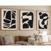 Wallity Elegáns 3 részes keretes MDF festőkészlet, 50x70 cm