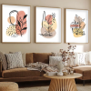 Wallity Elegáns dekoratív keretes MDF festmények (3 db), 50 x 70 cm | 100% MDF és tömörfa keret, 2 cm vastag | Tökéletes a lakberendezés és a művészet szerelmeseinek