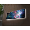Wallity LED-es világítóvászon festmény, 30x90 cm, Velúr, Fakeret