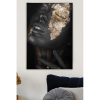 Wallity Lenyűgöző dekoratív vászonfestmény, 50 x 70 cm | 100% vászon, 100% fa keret (3 cm vastag) | Tökéletes a lakberendezés és a művészet szerelmeseinek, névtelen művészeknek