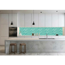 Wallplex konyhahátfal Herringbone tapéta, díszléc és más dekoráció