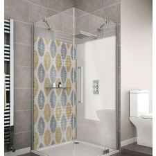 Wallplex Wallplex fürdőszobai dekorpanel Trópusi levelek 90 cm x 200 cm tapéta, díszléc és más dekoráció